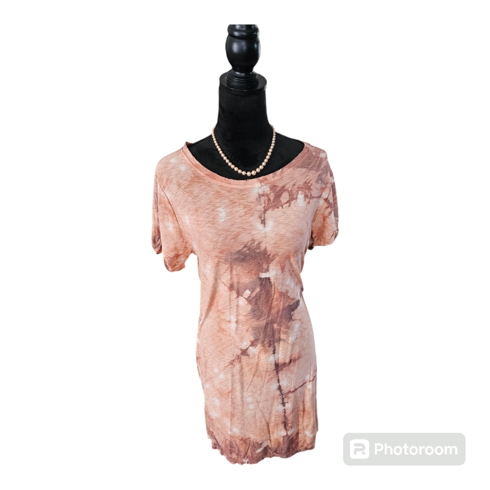 Nation LTD pima cotton tie dye mini T-shirt dress